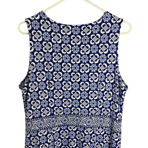 Talbots Blue Floral Sleeveless Maxi Dress - Picture 5 of 8